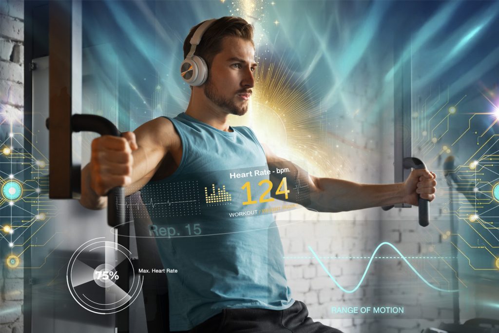 Person doing home fitness exercise in healing center space - Ophiuchus Healing Center